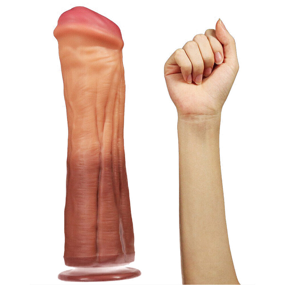 PlayBound UK adult toys & lingerie: lovetoy 12 inch dual layered silicone horse cock