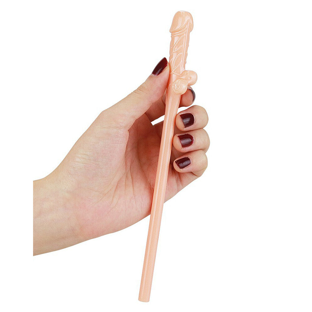 PlayBound UK adult toys & lingerie: lovetoy pack of 9 willy straws flesh pink