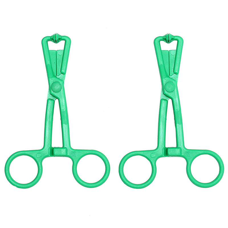 PlayBound UK adult toys & lingerie: green scissor nipple clamps with metal chain
