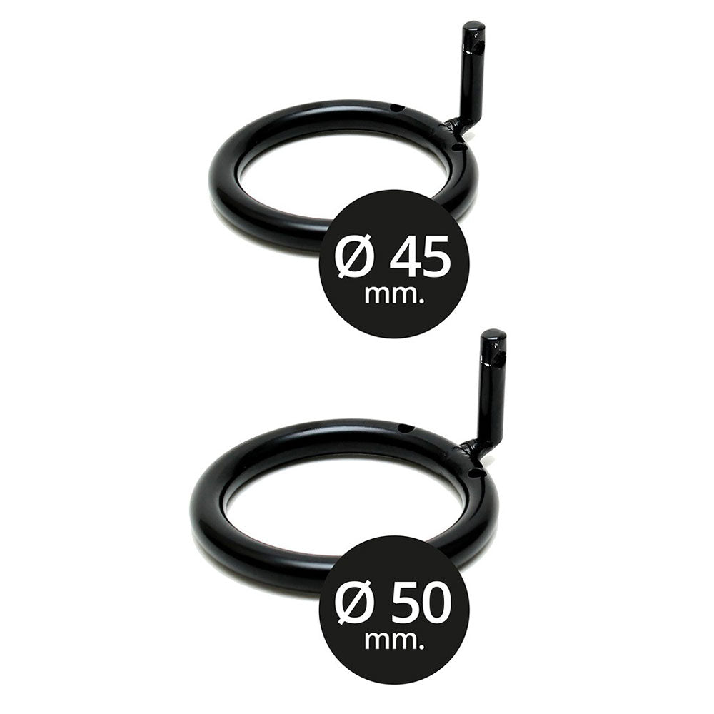 PlayBound UK adult toys & lingerie: opening metal male chastity device with 2 padlocks