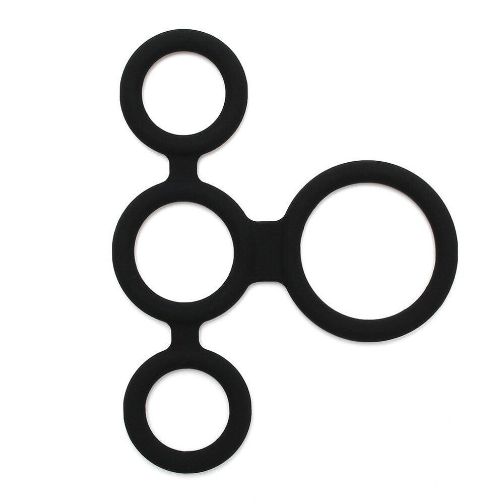 PlayBound UK adult toys & lingerie: rimba quatro cock ring and ball splitter