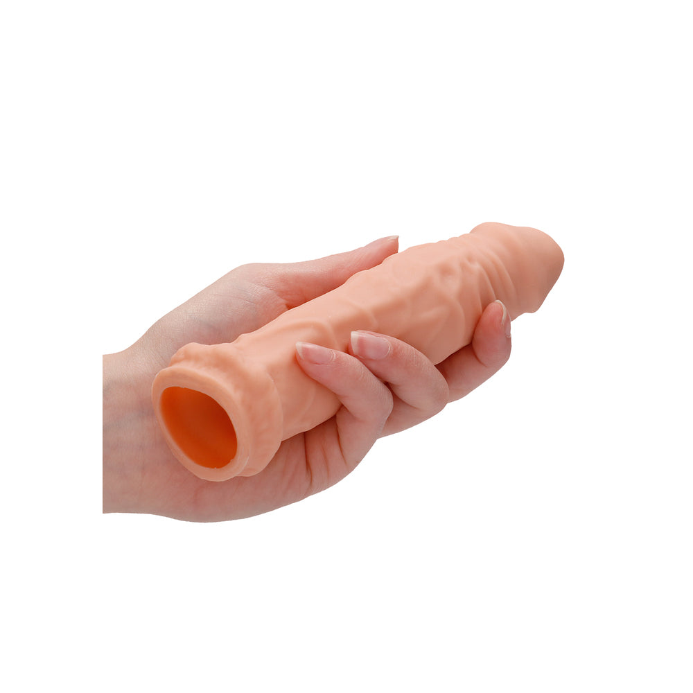 PlayBound UK adult toys & lingerie: realrock 6 inch penis sleeve flesh pink