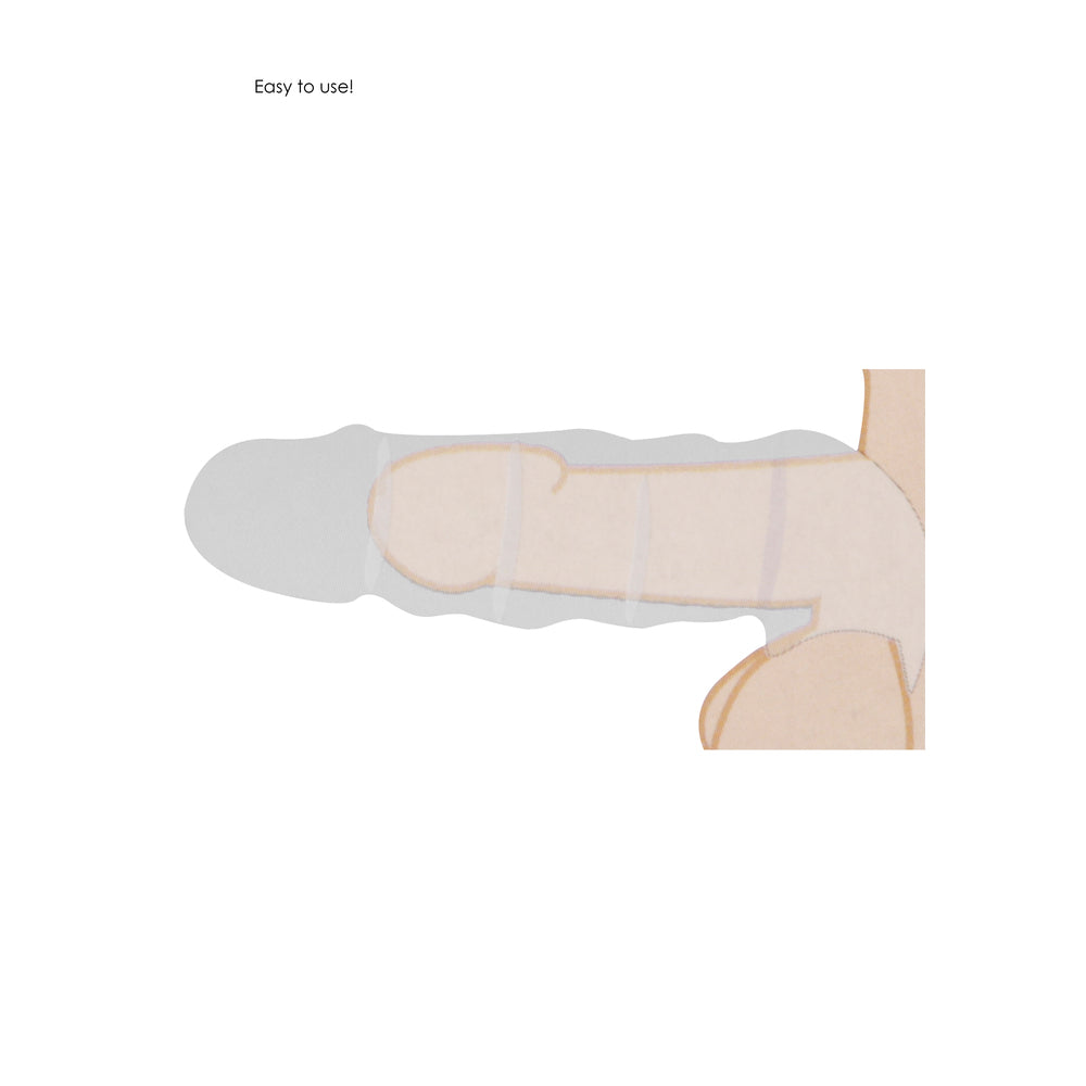 PlayBound UK adult toys & lingerie: realrock 8 inch penis sleeve flesh pink