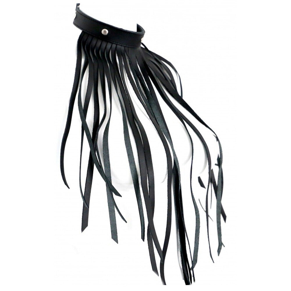 PlayBound UK adult toys & lingerie: leather fringe necklace collar