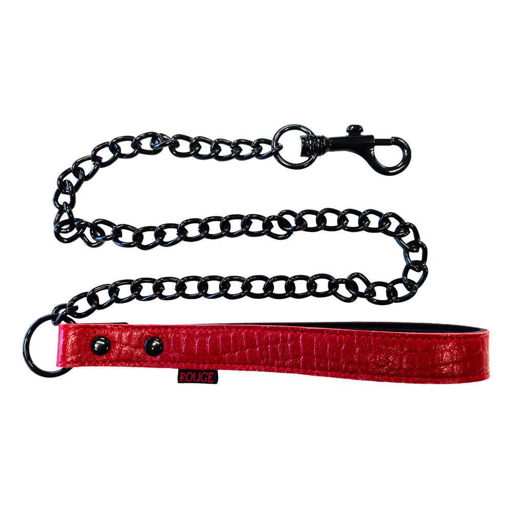 PlayBound UK adult toys & lingerie: rouge garments leather croc print lead