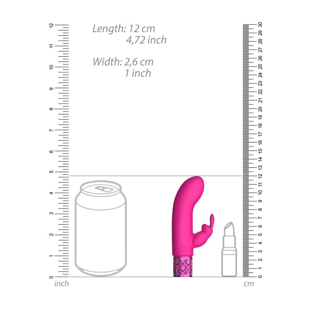 PlayBound UK adult toys & lingerie: royal gems dazzling rechargeable rabbit bullet pink
