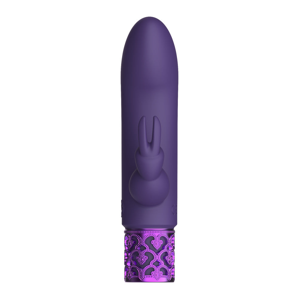 PlayBound UK adult toys & lingerie: royal gems dazzling rechargeable rabbit bullet purple