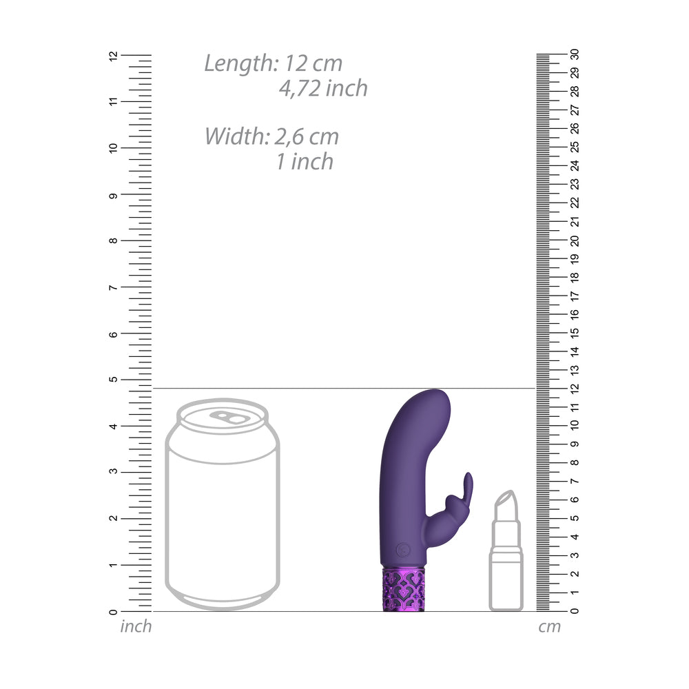 PlayBound UK adult toys & lingerie: royal gems dazzling rechargeable rabbit bullet purple