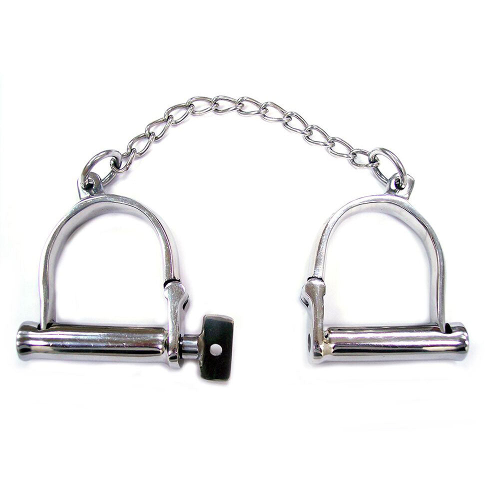 PlayBound UK adult toys & lingerie: rouge stainless steel wrist shackles