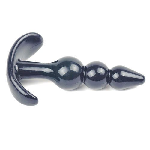 PlayBound UK adult toys & lingerie: small black beaded anal plug