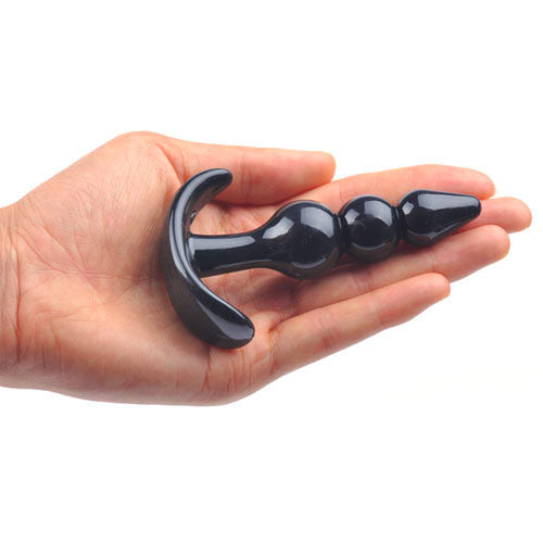 PlayBound UK adult toys & lingerie: small black beaded anal plug