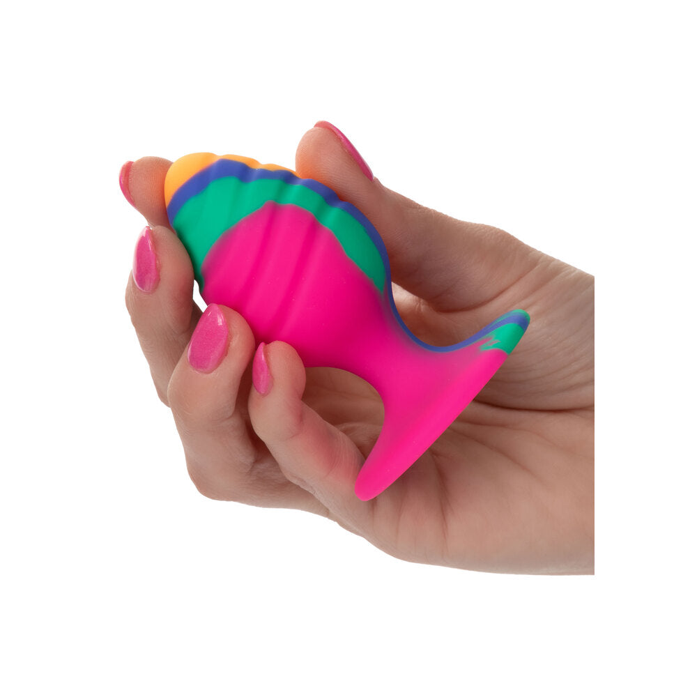 PlayBound UK adult toys & lingerie: cheeky medium swirl tie dye butt plug