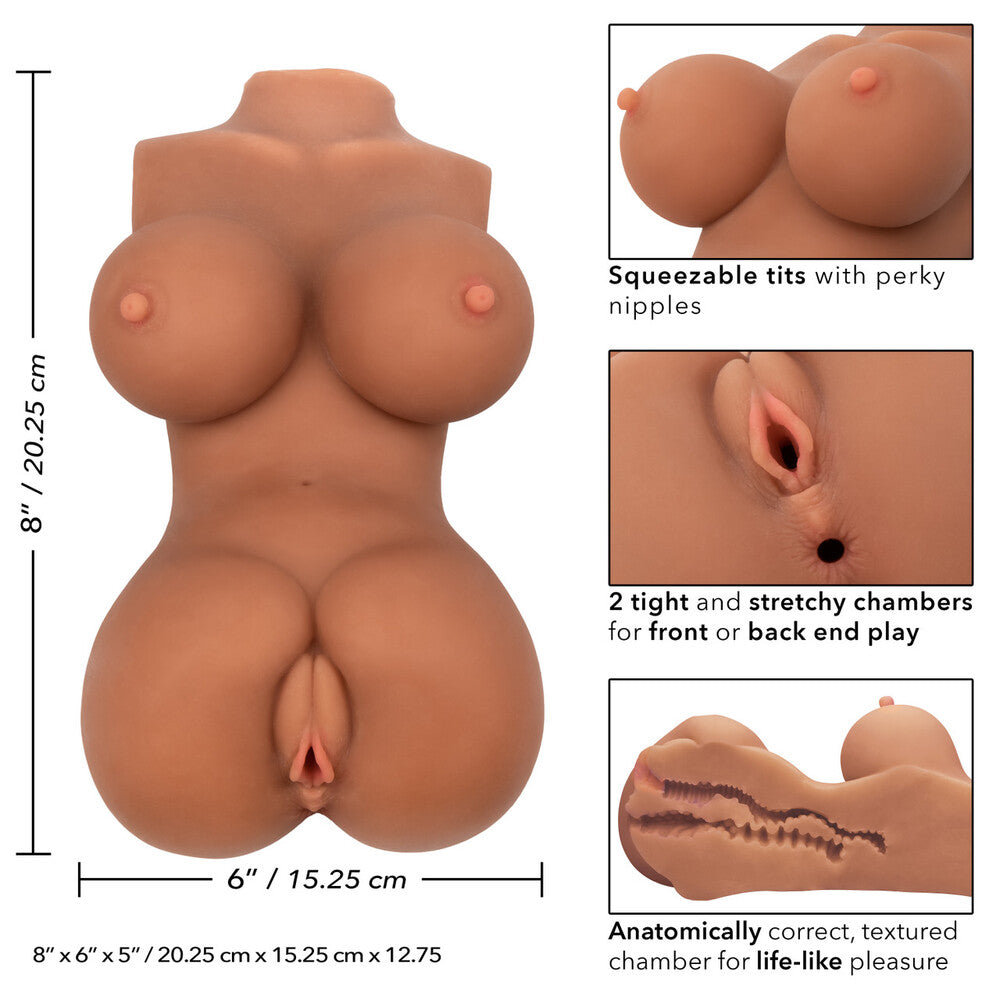 PlayBound UK adult toys & lingerie: stroke it body banger flesh brown