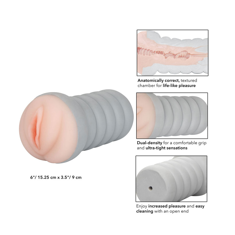 PlayBound UK adult toys & lingerie: gripper ribbed tight pussy flesh masturbator