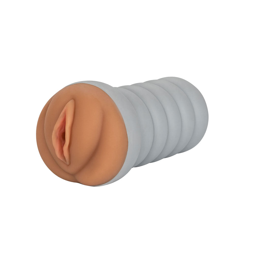 PlayBound UK adult toys & lingerie: gripper ribbed tight pussy brown masturbator