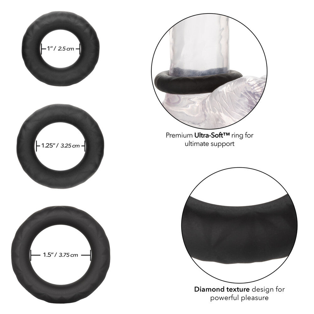 PlayBound UK adult toys & lingerie: link up ultra soft supreme cock ring set