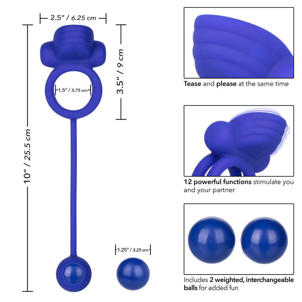 PlayBound UK adult toys & lingerie: rechargeable dual rockin rim enhancer cock ring