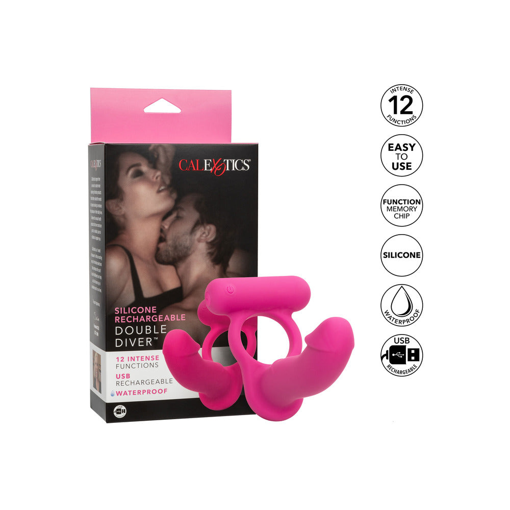 PlayBound UK adult toys & lingerie: silicone rechargeable double diver stimulator