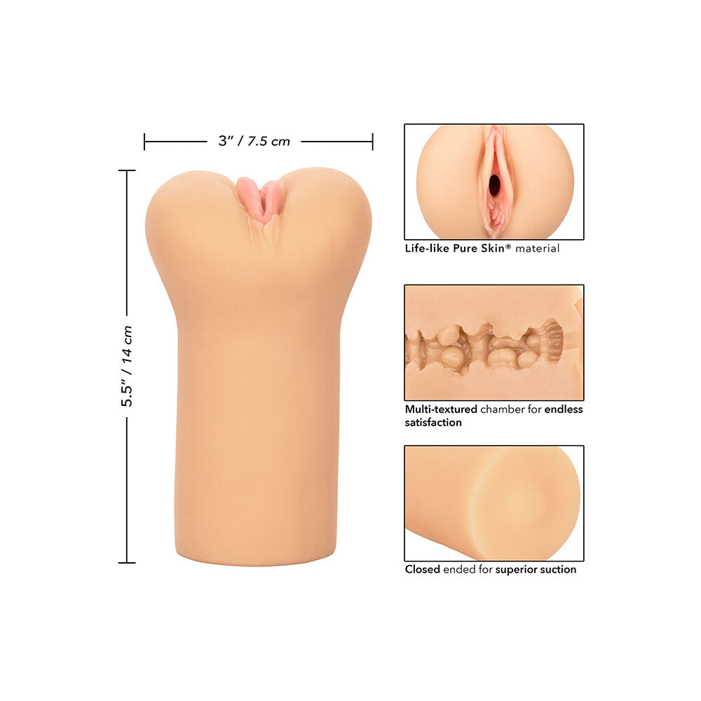 PlayBound UK adult toys & lingerie: boundless vulva masturbator flesh pink