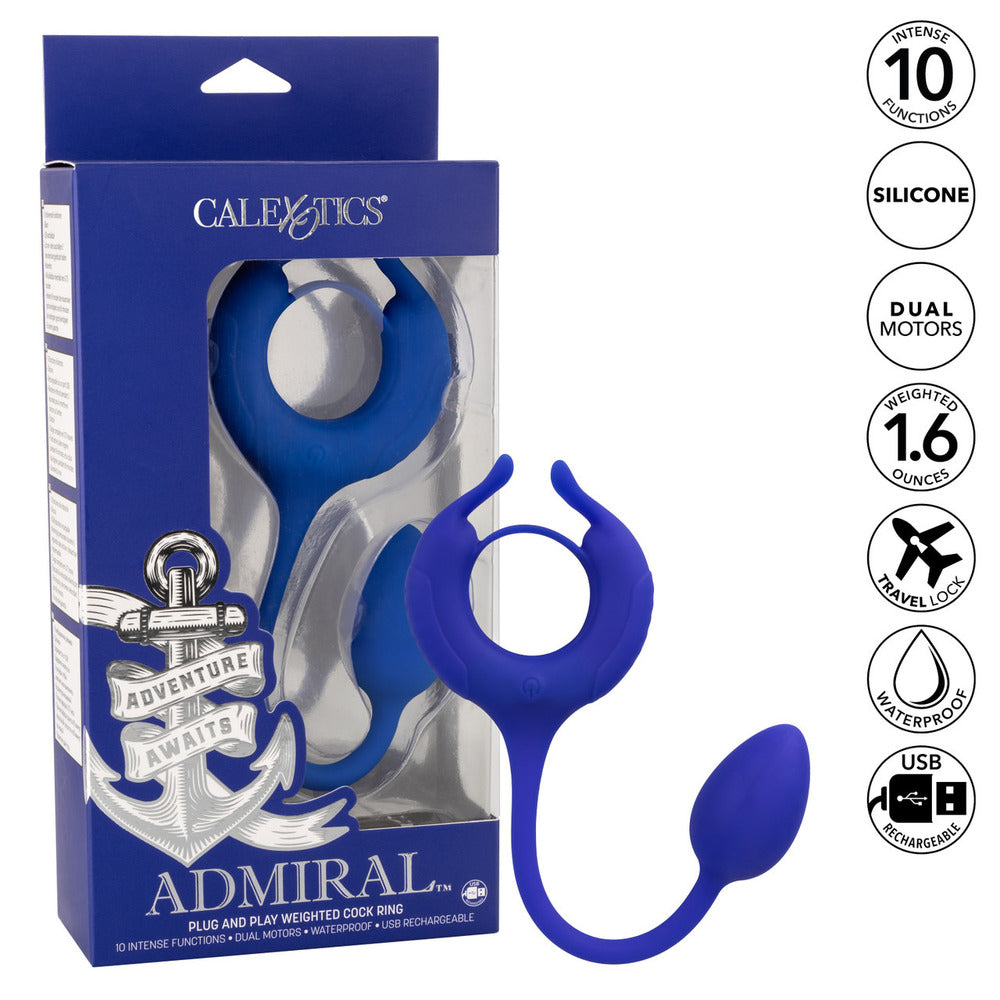 PlayBound UK adult toys & lingerie: admiral weighted cock ring and egg