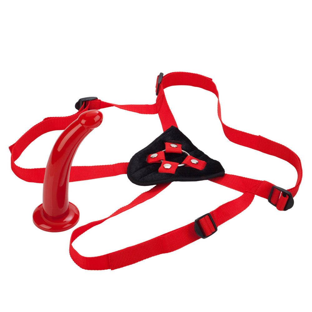 PlayBound UK adult toys & lingerie: sophias red rider strap on dildo