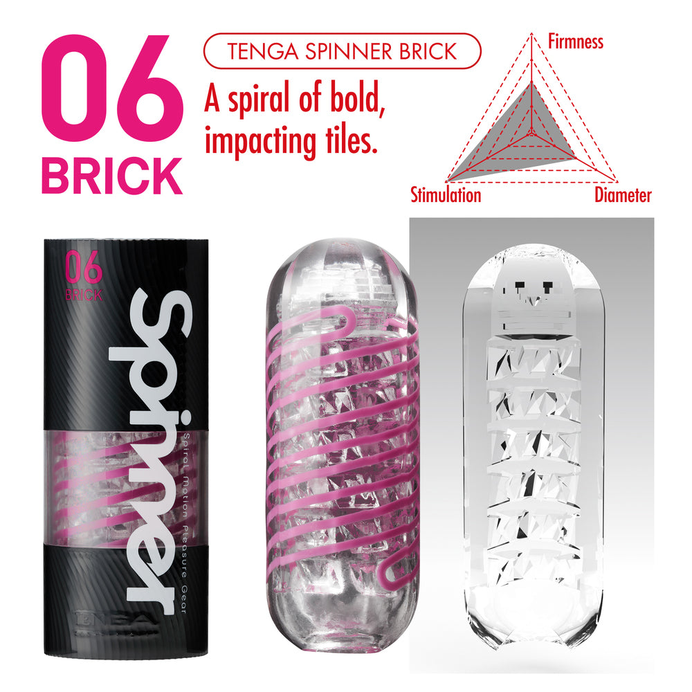 PlayBound UK adult toys & lingerie: tenga 06 brick spinner masturbator