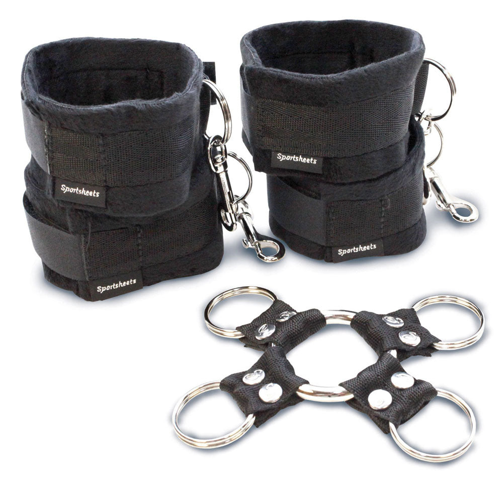 PlayBound UK adult toys & lingerie: sportsheets 5 piece hog tie and cuff set