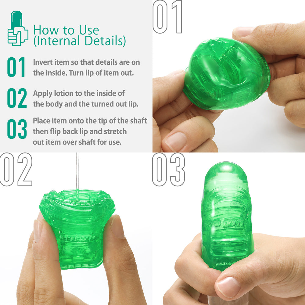 PlayBound UK adult toys & lingerie: tenga uni emerald sleeve masturbator