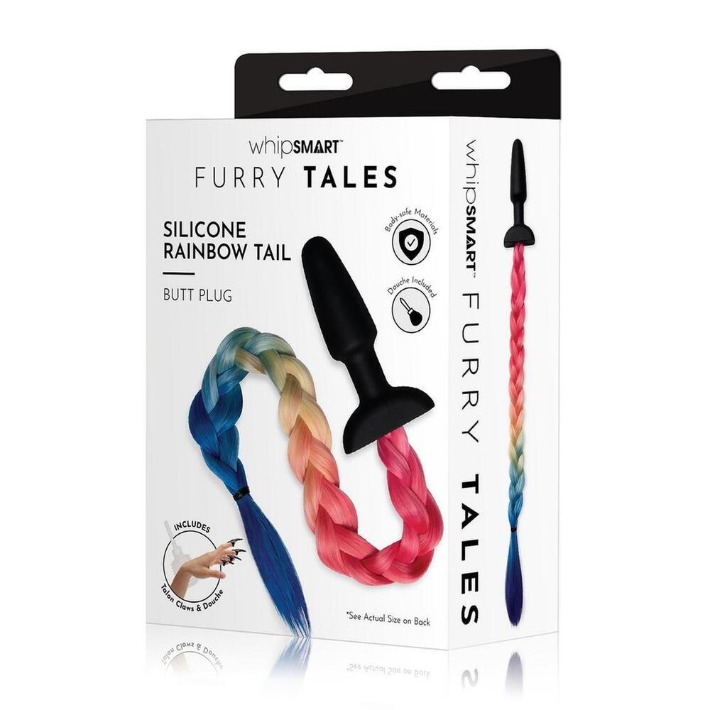 PlayBound UK adult toys & lingerie: furry tales rainbow tail butt plug
