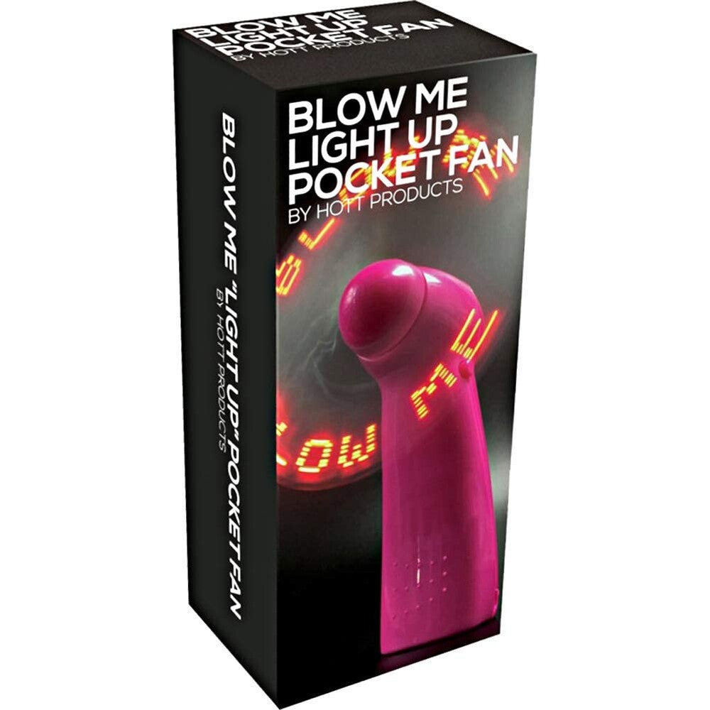 PlayBound UK adult toys & lingerie: blow me light up pocket fan pink