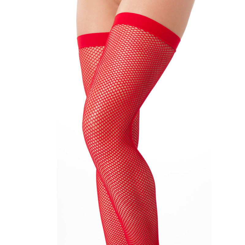 PlayBound UK adult toys & lingerie: sexy red fishnet stockings