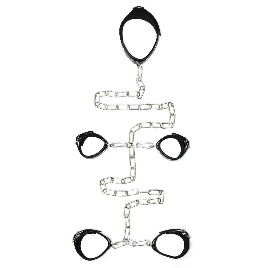 PlayBound UK adult toys & lingerie: leather female hand and foot cuffs