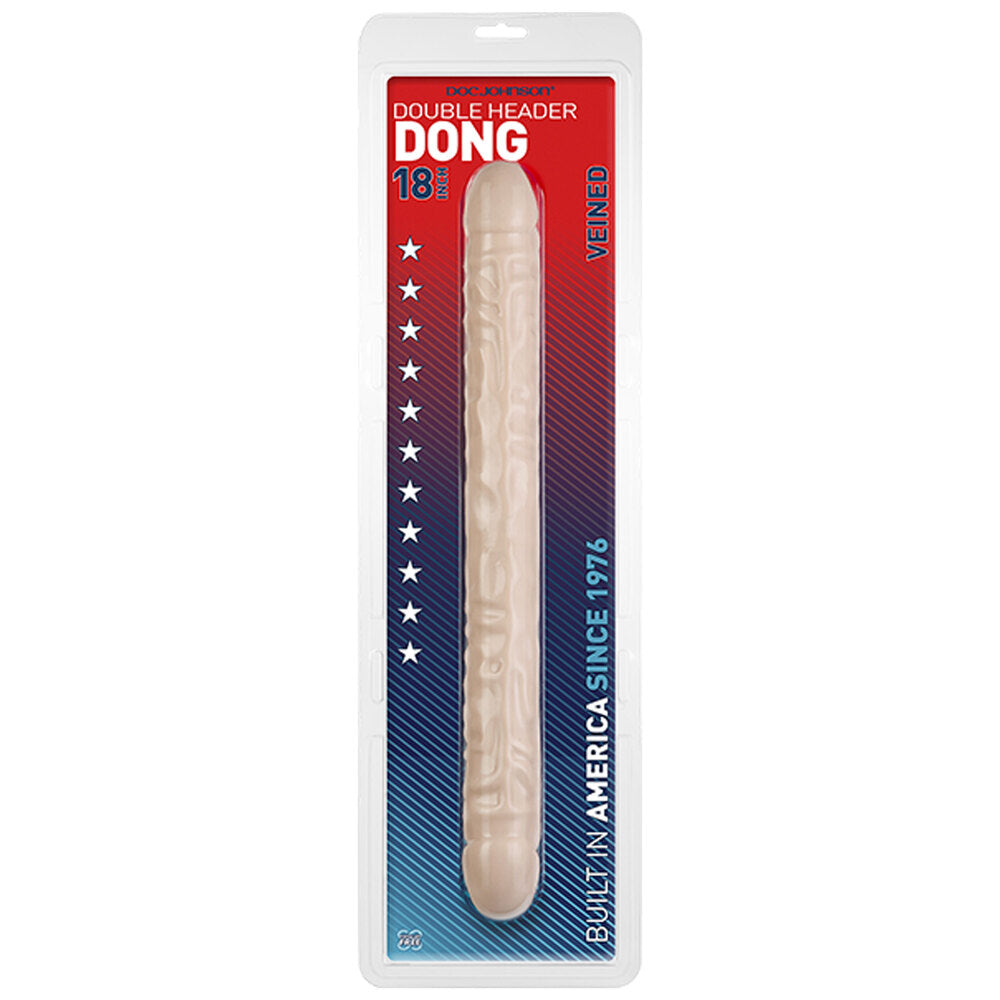 PlayBound UK adult toys & lingerie: double header 18 inch veined dong