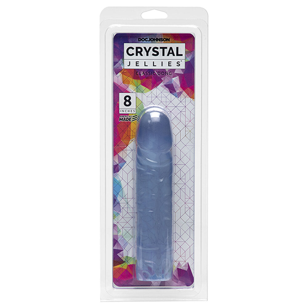 PlayBound UK adult toys & lingerie: crystal jellies 8 inch dong clear