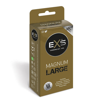 PlayBound UK adult toys & lingerie: exs magnum large condoms 12 pack
