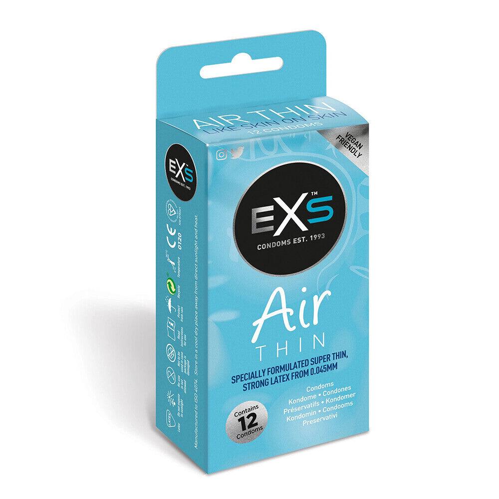 PlayBound UK adult toys & lingerie: exs air thin condoms 12 pack