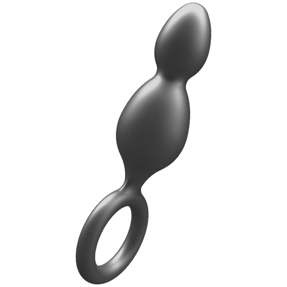 PlayBound UK adult toys & lingerie: toyjoy buttocks the plugger 2 balls metallic silicone plug