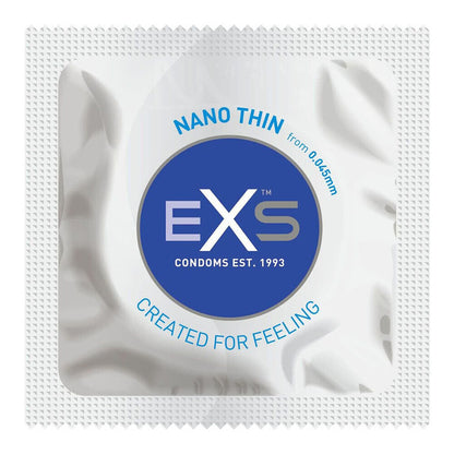 PlayBound UK adult toys & lingerie: exs nano thin condom 12 pack