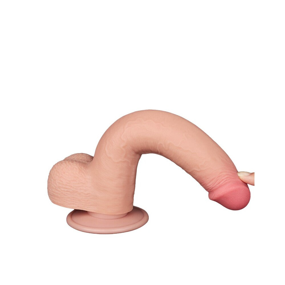 PlayBound UK adult toys & lingerie: lovetoy sliding easy bend skin dildo 9 inch
