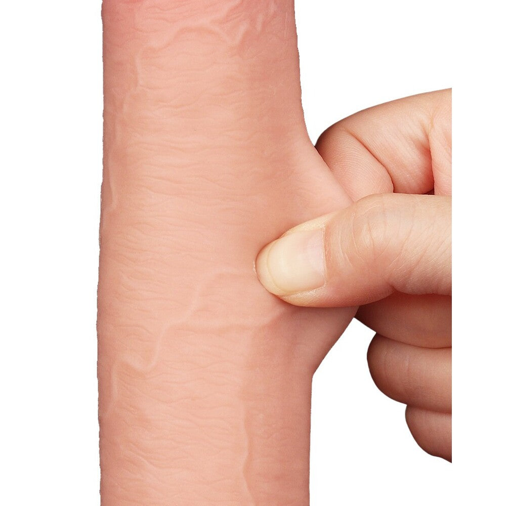 PlayBound UK adult toys & lingerie: lovetoy sliding easy bend skin dildo 9 inch