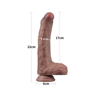 PlayBound UK adult toys & lingerie: lovetoy dual layered silicone dildo 8 5 inches