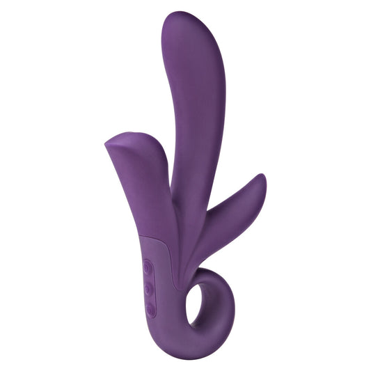 PlayBound UK adult toys & lingerie: toyjoy trinity triple pleasure vibrator purple