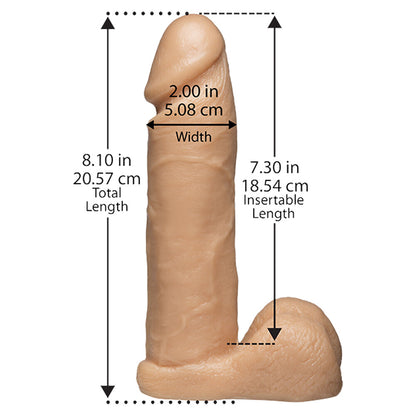 PlayBound UK adult toys & lingerie: vaculock 8 inch realistic cock attachment flesh pink