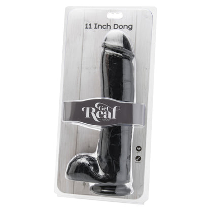 PlayBound UK adult toys & lingerie: toyjoy get real 11 inch dong with balls black