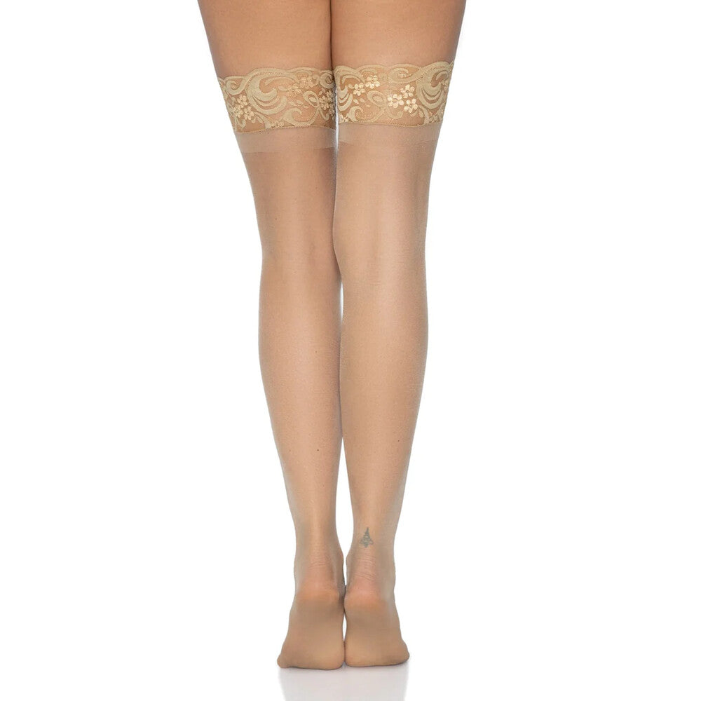 PlayBound UK adult toys & lingerie: leg avenue stay up sheer thigh hold ups nude uk 8 to 14