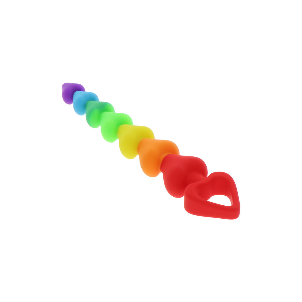 PlayBound UK adult toys & lingerie: toyjoy rainbow heart anal beads