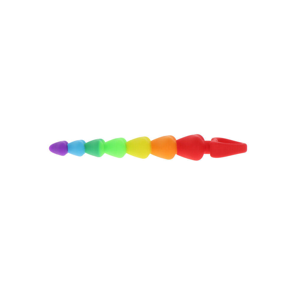 PlayBound UK adult toys & lingerie: toyjoy rainbow heart anal beads