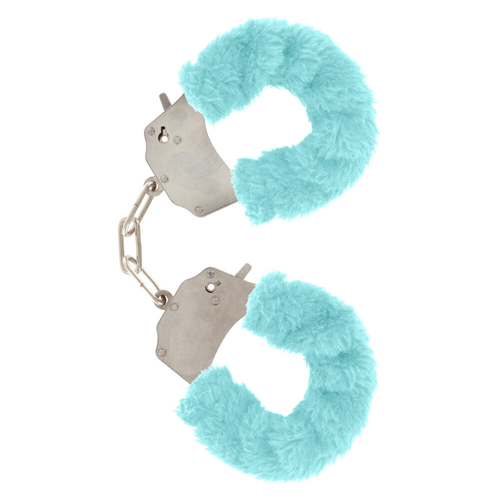 PlayBound UK adult toys & lingerie: toyjoy furry fun wrist cuffs aqua