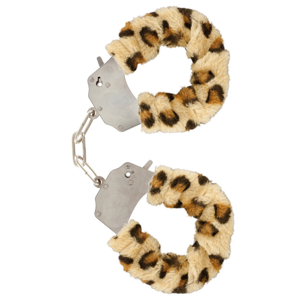 PlayBound UK adult toys & lingerie: toyjoy furry fun wrist cuffs leopard