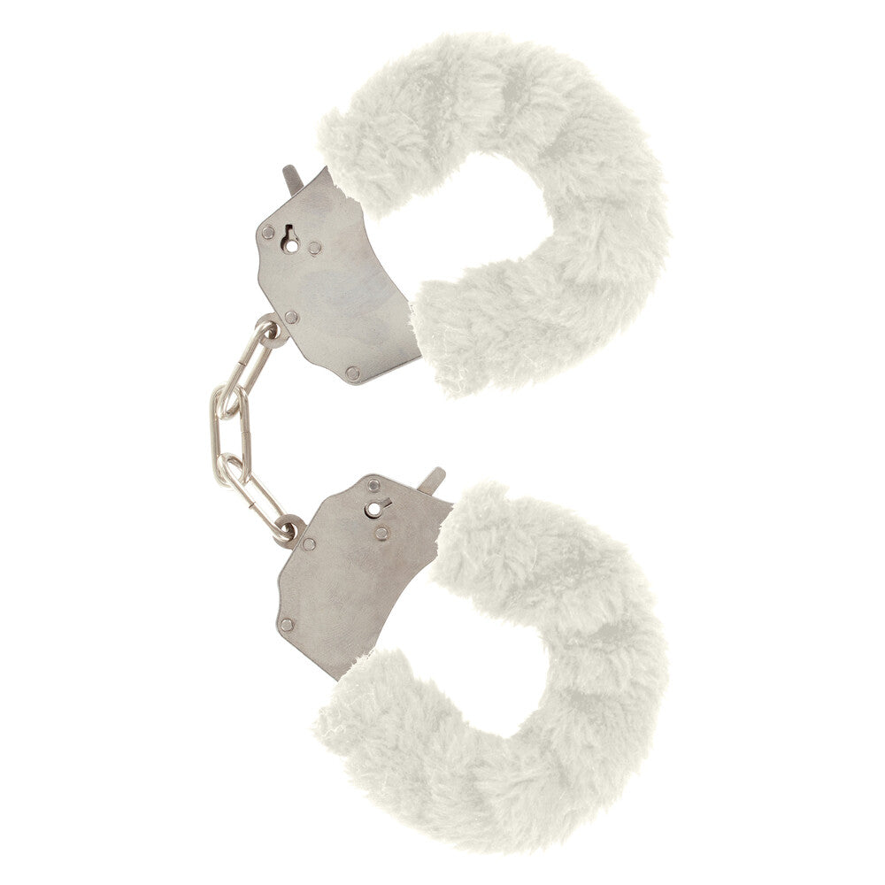 PlayBound UK adult toys & lingerie: toyjoy furry fun wrist cuffs white